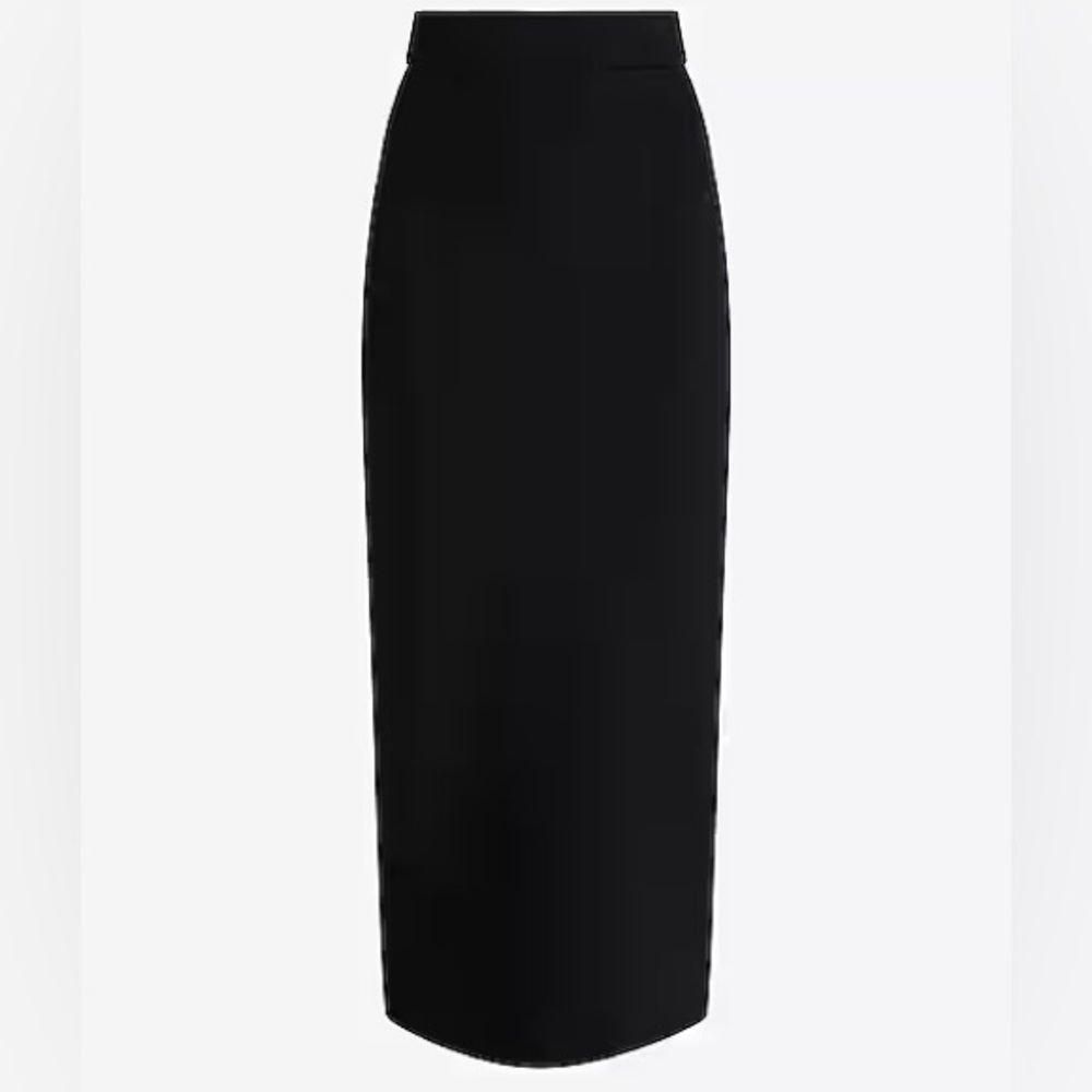 Express size xs Super High Waisted Luxe Lounge Back Slit Maxi Skirt